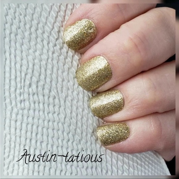 *Retired* Color Street: Austin-tatious | Gold Metallic Party Glitter Sparkle - Picture 2 of 9